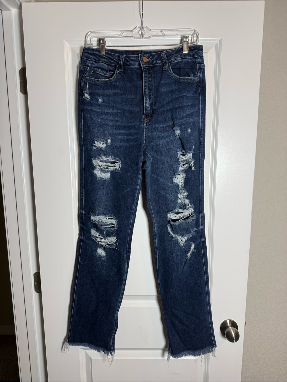 Flying Monkey Ultra High rise straight stretch jeans